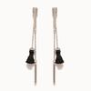 Jlauren 04M01611 Tassel Drop Long Chain Earrings