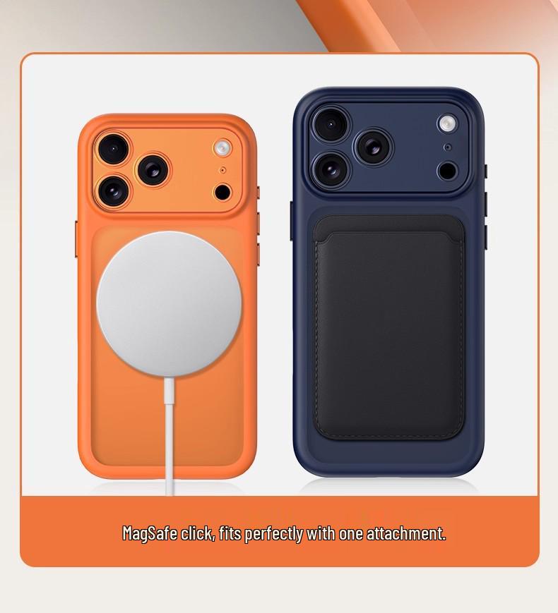 iPhone 17 Pro Max Case with Rotating Magnetic Stand and Full Coverage Lens Protection