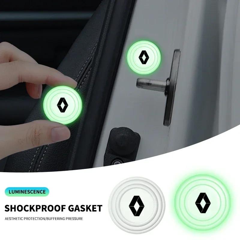Luminous Car Door Shockproof Pads Anti-collision Pad for Renault Sandero Captur Megane Twingo Duster Scenic Logan Laguna R555
