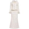 Zhi Li 2026 Women's Chic Woolen Coat & Fishtail Skirt Set