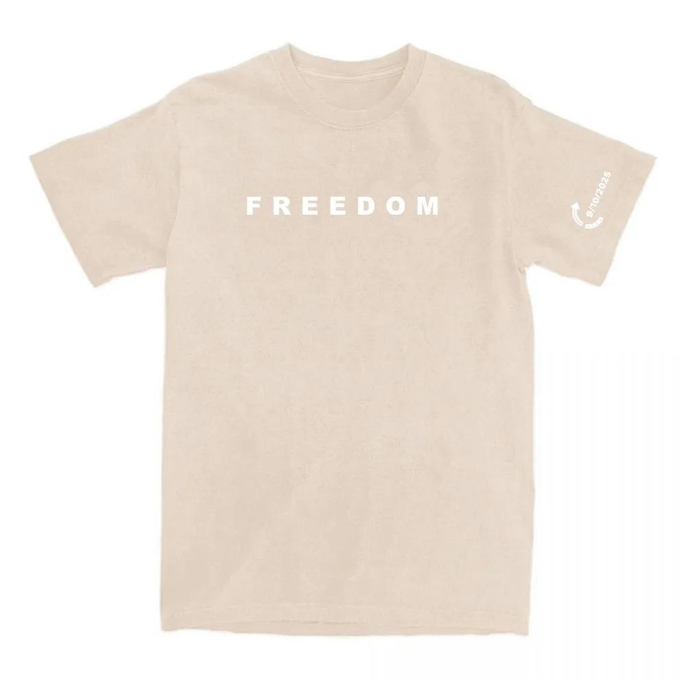 2026 Freedom Tee Moda Americana Charlie Kirk Maglietta Cotone Larga Donna_Uomo Magliette Casual Girocollo Stampa Lettere Abbigliamento Femminile