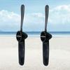 30cm Kayak Prop Blade Kayak Propeller Replacement Parts Outboard Motor Bracket for Canoeing Fishing Boat Kayak Black