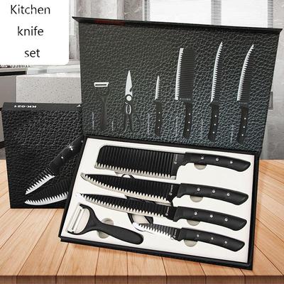 5pcs Stainless Steel Kitchen Knife Set Chef Knives Set Slicing Knife Meat Cleaver Fruit Knife Peeler