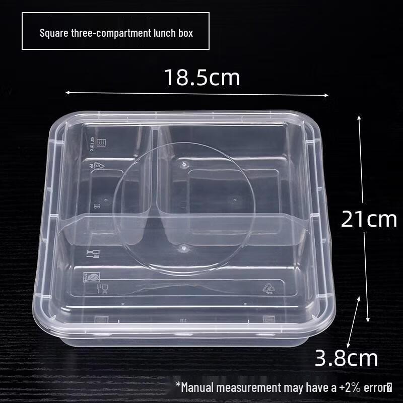 

JingJingRS Disposable Multi-Compartment Meal Boxes