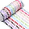 5Yards Wavy Lace Checkered Ribbon Colorful Plaid Satin Ribbon For Flower Gift Packaging DIY Clothing Accessories Home Decoration