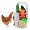Foldable Chicken  Foraging  Basket  Vegetable Fruit  Hanging Toy for Feeding Training