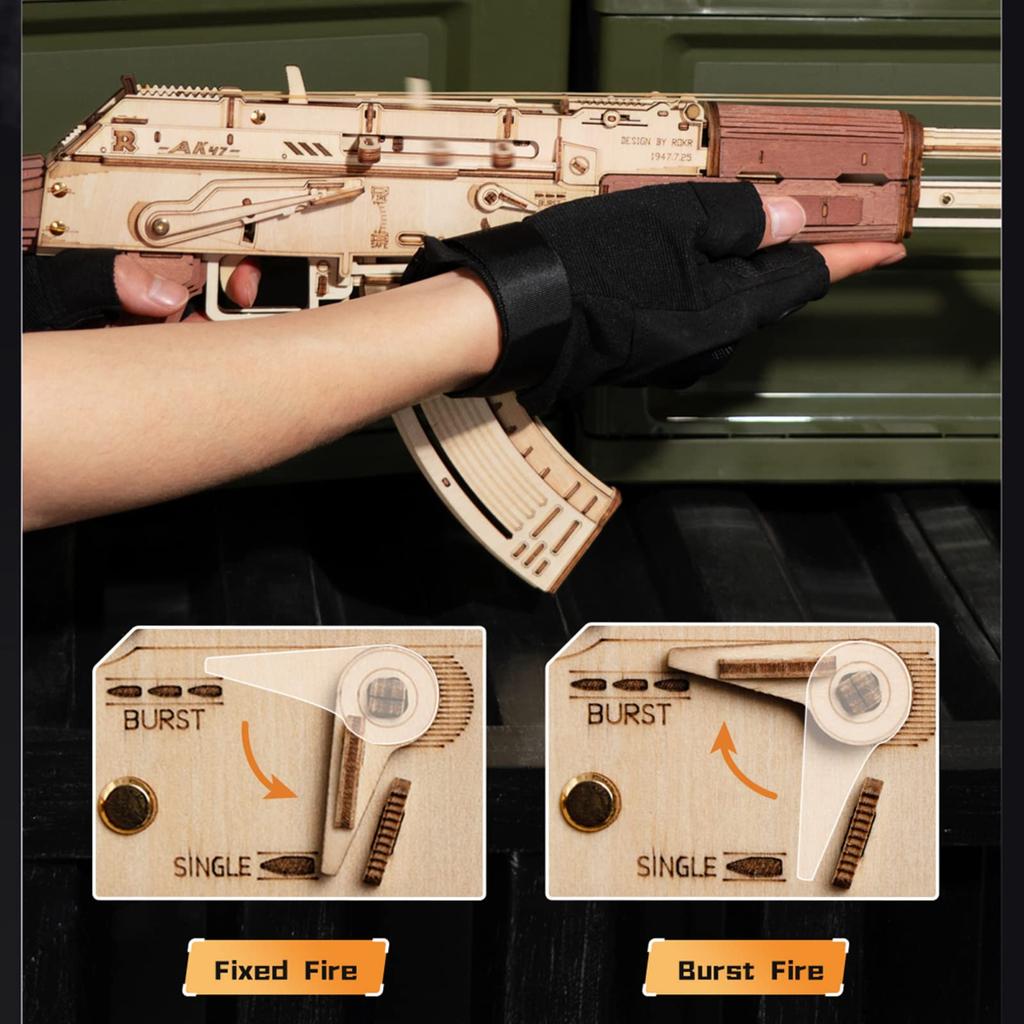ROKR Puzzle 3D in Legno, Modello Mobile, Kit di Costruzione Modello Fai-da-te, Regalo di Compleanno, Passatempo, Giocattolo Educativo, Allenamento del Cervello, Nessuno Strumento Speciale, No