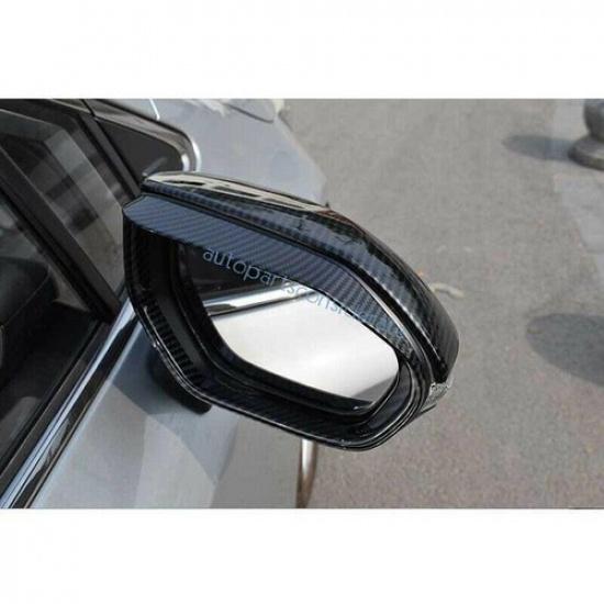 For Toyota Corolla 2020-24 Carbon Fiber Rear View Mirror Rain Eyebrow Frame Trim