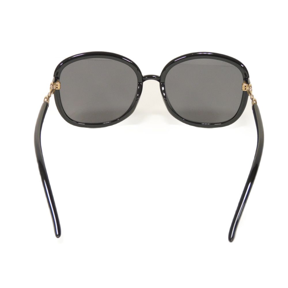 Used 9539 Butterfly Shape GG0892SA 7968 Square Plastic Gold Horsebit Acetate Black Women's from Japan AUTHENTIC