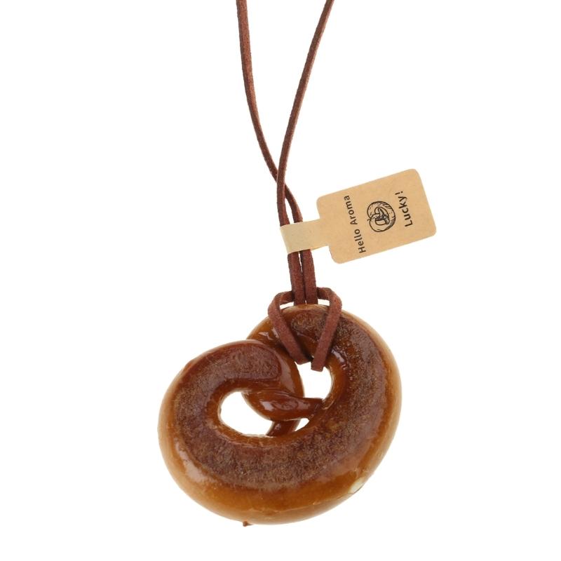Handmade Alkaline Bread Car Pendant Sturdy Materials Lovely Bowknot Designs Accessory for Vehicle Interior Decoration