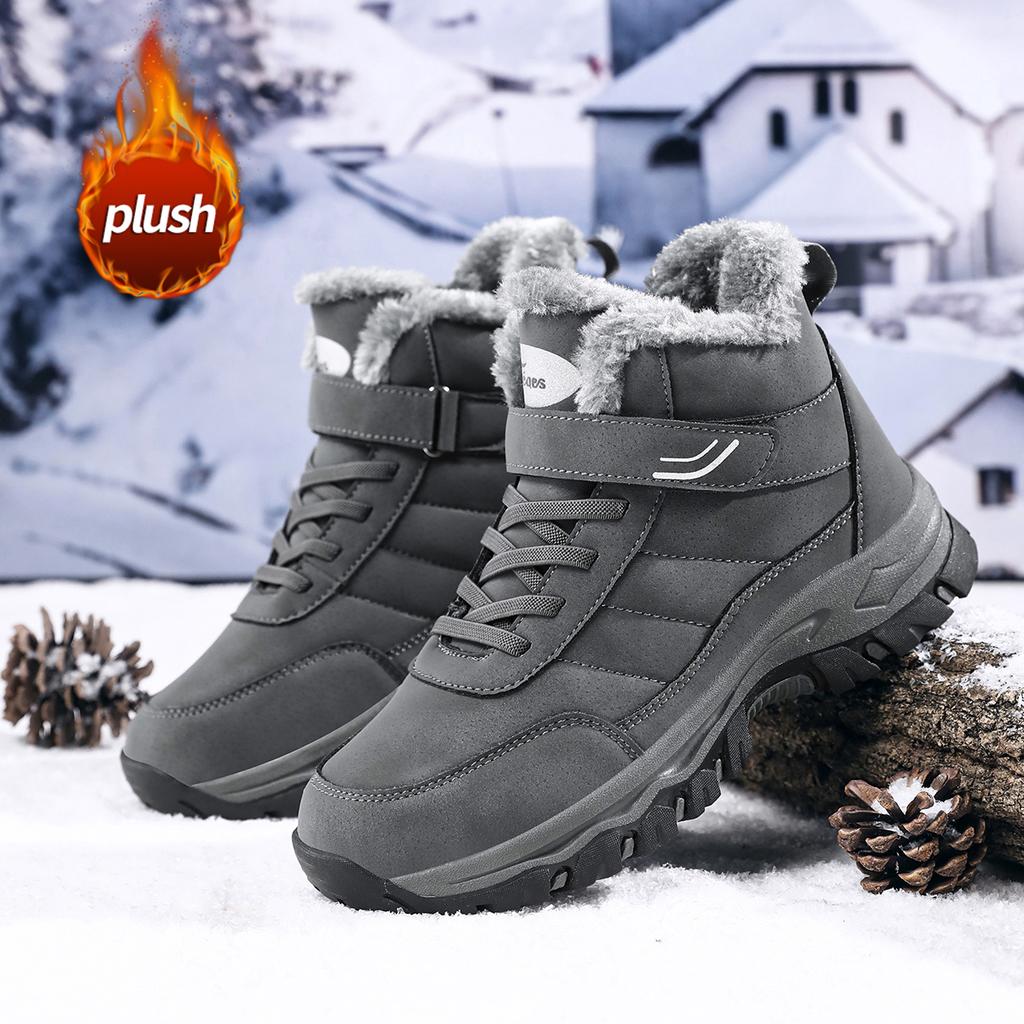 TUINANLE Women's Soft Bottom Non-Slip Velvety Winter Boots - Warm Old Beijing Style Snow Boots Men Cotton Shoes