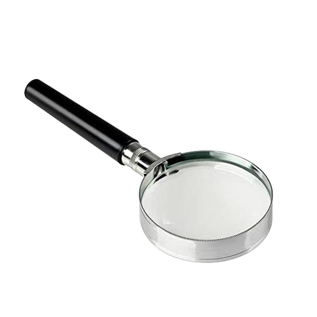 Senior Friendly Handheld Magnifying Glass Antislip Handle 5 Size Lens Option Perfect For Books Stamps Hobbies