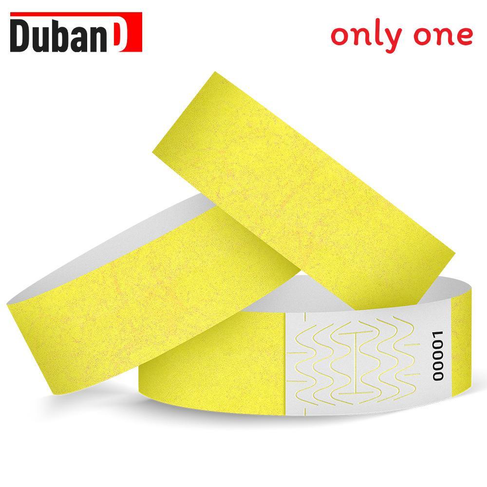 Waterproof Dupont Paper Wristbands With Uv Printing For Childrens Playground And Pool Access