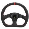 Auto Volant typu D Černý rám Kožený Sportovní Race Universal Fit Výměna driftovacího kola