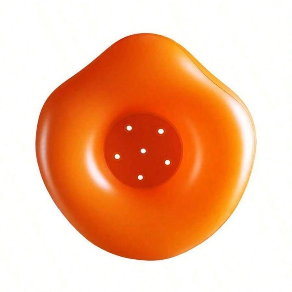 1pc Yellow Duck Baby Learning Chair, Portable Folding With Built-In Inflator Pump Baby Shower Family Decorations Gifts