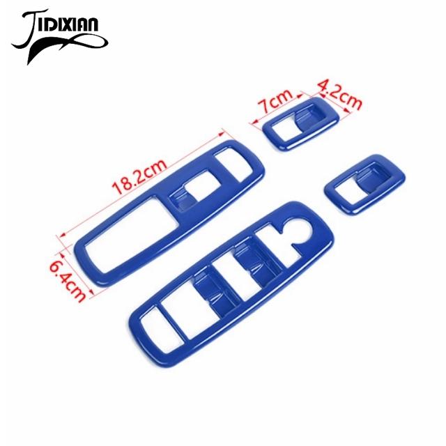 Car Inner Window Lift Switch Button Panel Decoration Cover Stickers for Dodge Charger Durango 2011-2022 for Dodge RAM