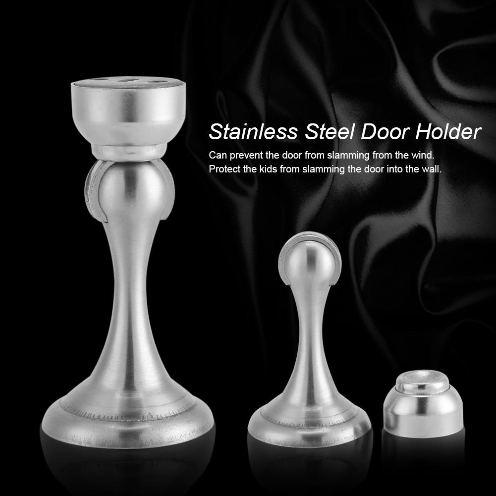 Room Holder Stainless Steel Door Holder Stainless Steel Door Magnetic Stop Stopper Holder Home Room  Indoor Stopper Holder