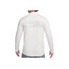 Nike T-shirt de course à manches longues à col montant et demi-zip à séchage rapide pour homme Blanc FB8557-030