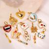 Niche Medical Care Theme, Oil Drop Pendant, First Aid Kit, Tooth Shape, Diamond-Encrusted Jewelry Accessories