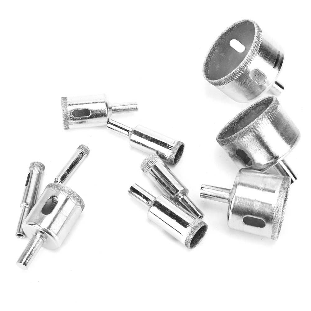 10PCs Diamond Hole Saw Bit Set Washable Hand Tools Durable Industrial Parts 8 50MM