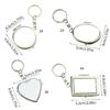 Easy To Clean Metal Keyring Cosmetic Mirror for Travel Office and Daily Activities Featuring Sturdy Construction