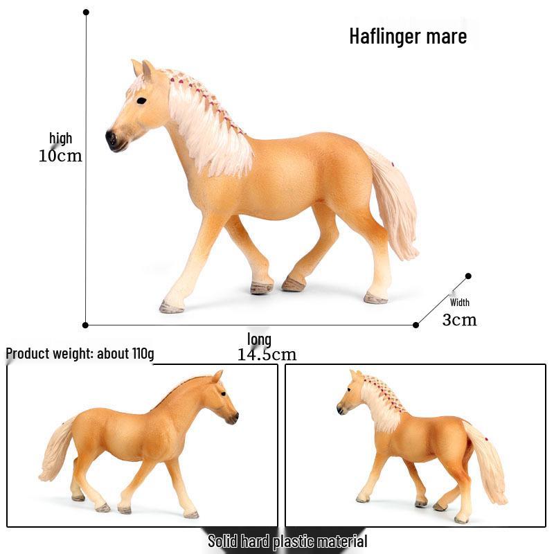 Cross-border Prairie Horse Desktop Ornament: Black & White North American Feral Horse Model