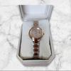 Used CASIO SHEEN analog watch silver/rose gold