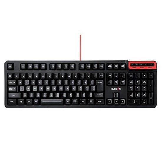 Elecom Gaming-Tastatur DUX Volltastatur Anpassung Hardware-Makro-Unterstützung TK-DUX30BK Schwarz