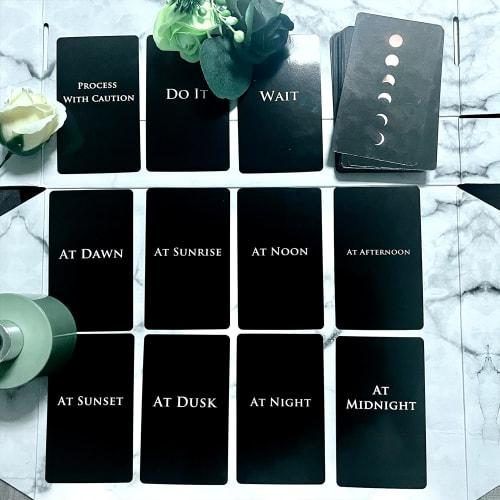 Trikendou Time Oracle Card Deck, Tarot Cards, Accurate Predictions, Foil, 350gsm, 54-Card Deck