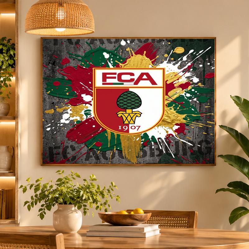 5D Diamond Painting FC Augsburg FC DIY Full Drill Diamond Art Kit Home Decoration