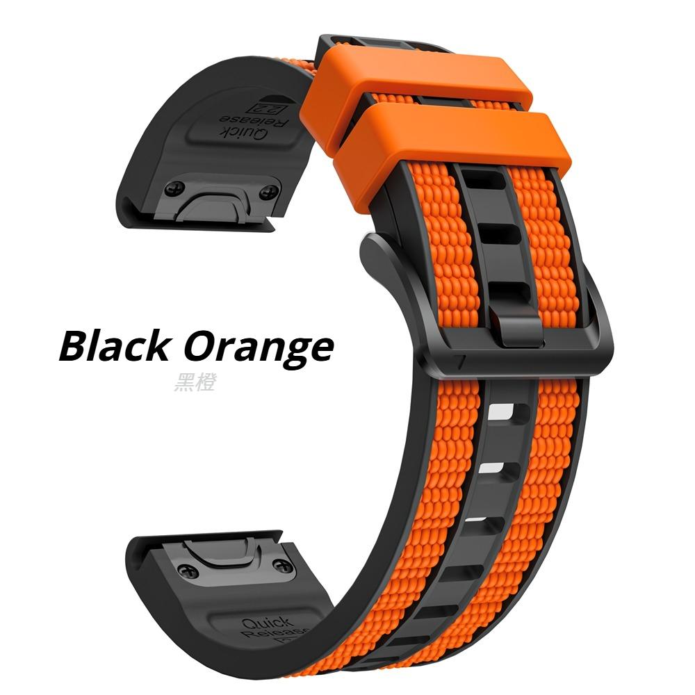 QuickFit 22mm 26mm Two-tone Sports Silicone Watch Band For Garmin Fenix 8 Pro 51mm 47mm E 7 7X 6 6X/Epix Gen 2 Strap Bracelet