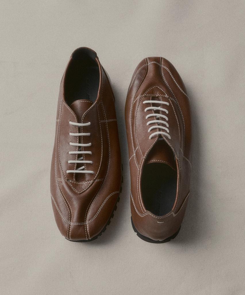Monoless Rugby Sneakers (Brown)