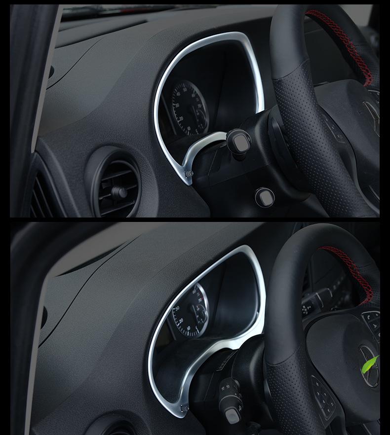 VITO Dashboard Decorative Frame: ABS Electroplated Interior Strip for Instrument Panel Modification.