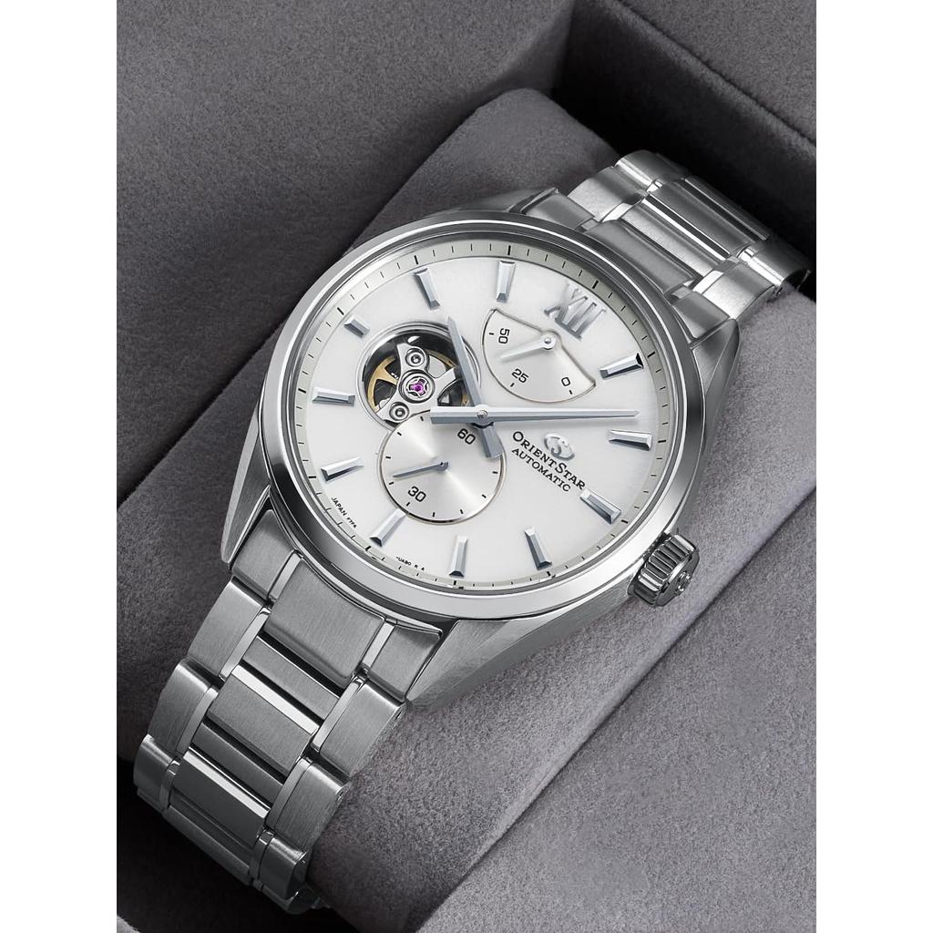 [ORIENT STAR] M34 F7 Semi Skeleton RK-BY0011S Men's Automatic Watch, Made in Japan, Power Reserve, White Dial