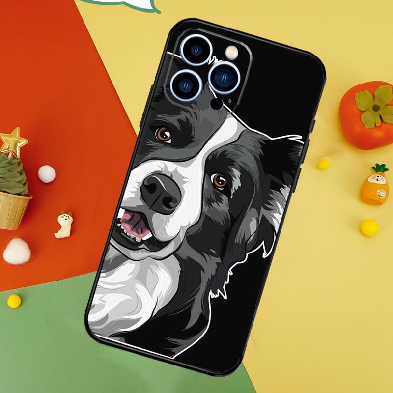

Border Collie Watercolor Phone Case For iPhone 17 Pro Max16 15 14 13 11 12 Pro Max Plus 12 13 Mini 16e 17 Air Cover iPhone 12 mini