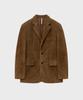 Noirer Nubuck Suede Tailored Jacket (Camel)