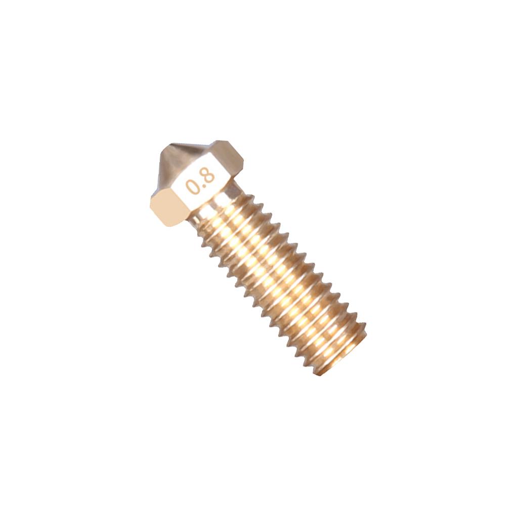 3D Printer Nozzle 1\.75mm Extruder Large Nozzle M6 Threaded 3D Printer Parts, Brass, 0\.4mm, Gold