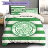 Celtic Football Club Pattern Bedding,Quilt Set Quilt Cover Pillowcase Home Birthday Gift(1 * Duvet Cover + 2 * Pillowcase, Without Core)