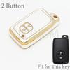 For Toyota Rav4 Land Cruiser Camry Aqua Prado Corolla Prius 2 3 4 Buttons Tpu Car Key Case Cover Keyless Remote Fob 2013 2014