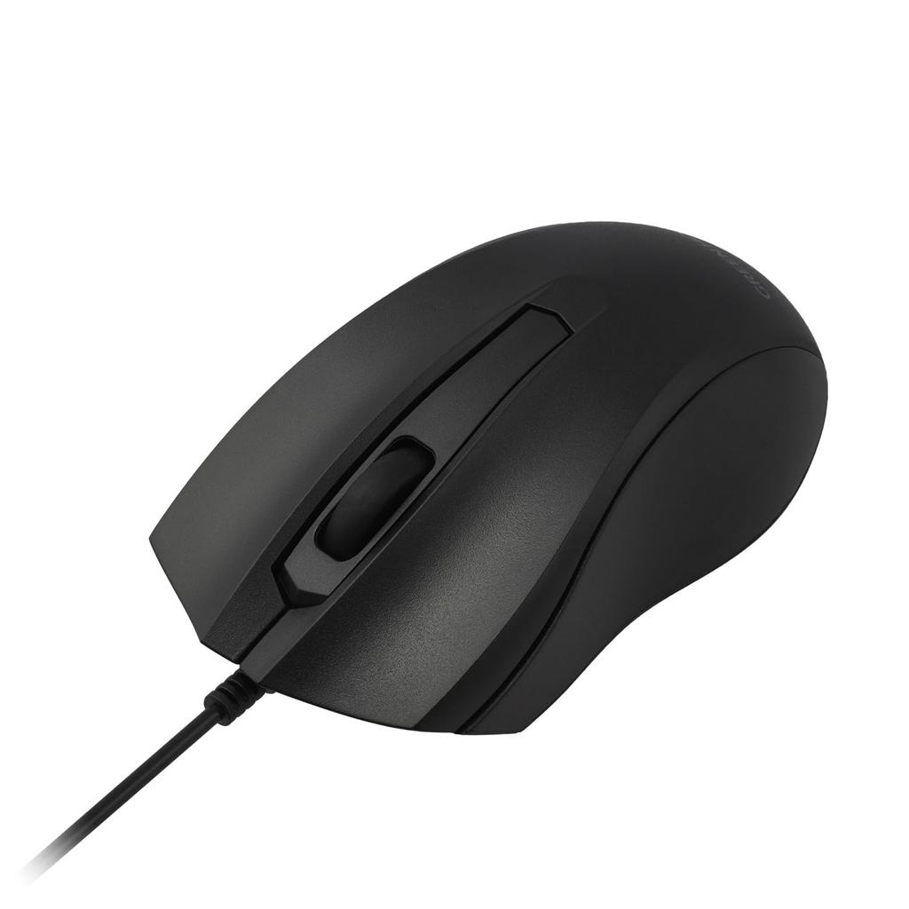 Green House Wired Mouse with Quiet Buttons for No Annoying Clicks (GH-EMUDQOA-BK)