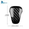 Real Hard Carbon Fiber Car Gear Shift Head Cover Sticker For Subaru Crosstrek Impreza 2024 2025 RHD LHD Interior Accessories