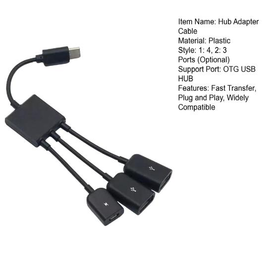 Practical OTG Hub Converter Compatible Portable Data Transmission Widely