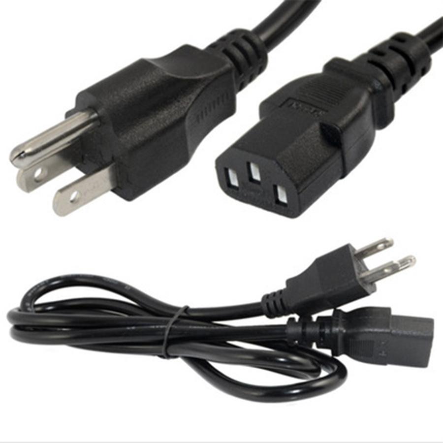 6ft 3-Prong USA Plug Standard AC Power Cable Desktop Monitor Computer Cord Cable