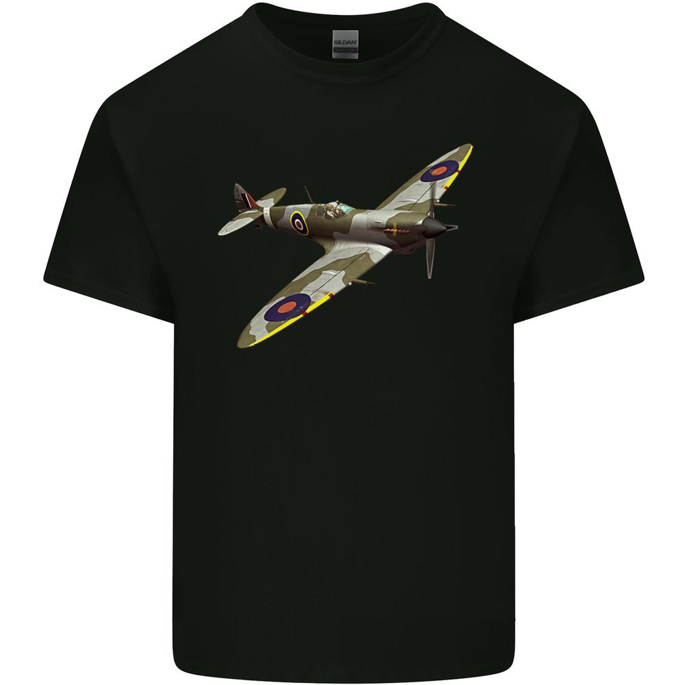

A Supermarine Spitfire Fying Solo Mens Cotton T-Shirt Unisex T-Shirt Graphic Tee S