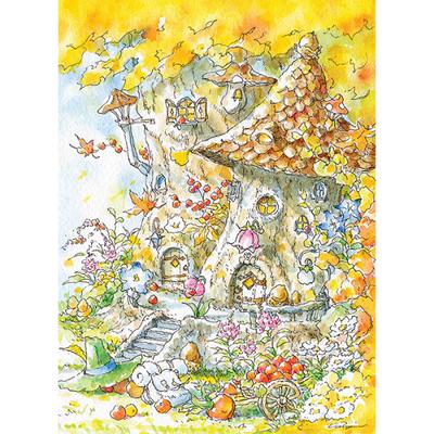 Autumn Fairy House (Mini) Jigsaw Puzzle Illustration 1000 Pieces, Popular Korean Puzzle