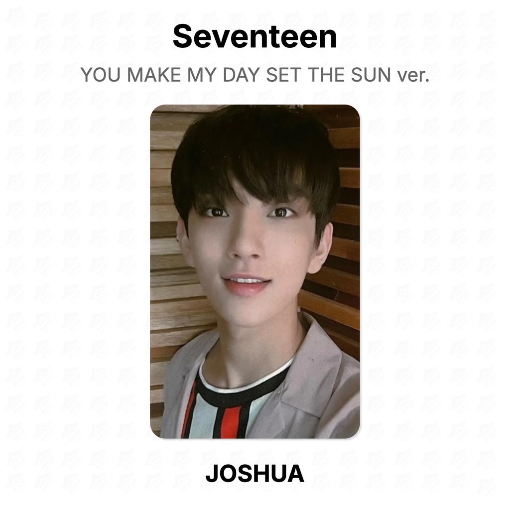 Seventeen YOU MAKE MY DAY SET THE SUN ver. Official Photocard