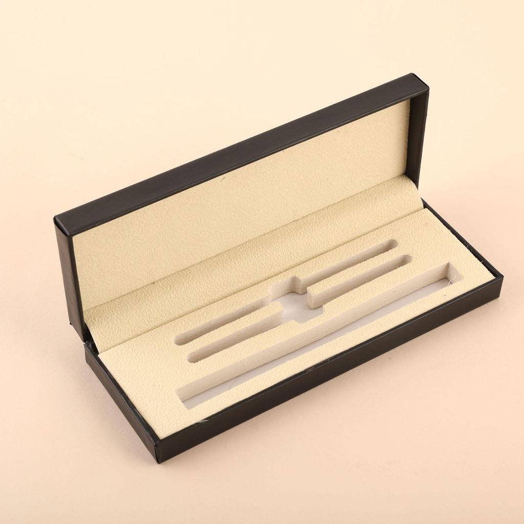 Set Regalo Penna Stilografica Nera con Scatola Flip-top Stampata con Logo