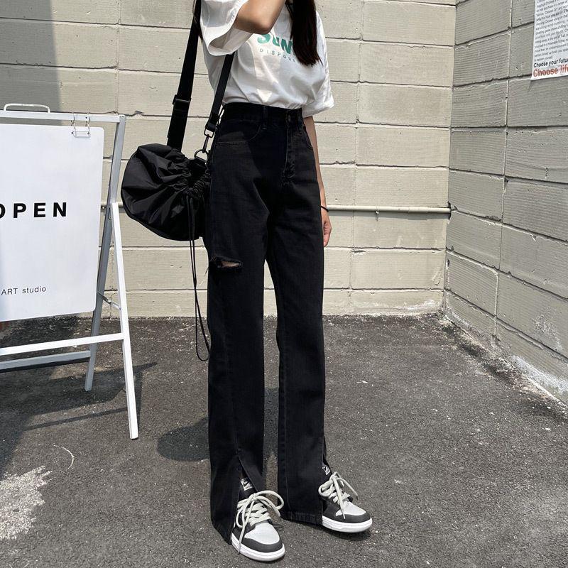 

Women s High Waist Ripped Jeans - Summer 2026 Collection: Slimming, Loose, Casual Straight Wide Leg Pants XL
