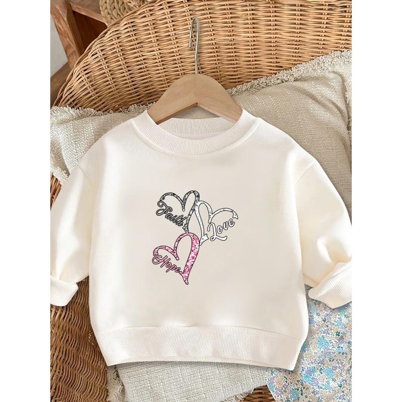 European Sizes Bright Colored Printed Pattern, Comfortable and Skin Friendly for Baby Kids, Versatile Round Neck Hoodie for Daily Use