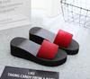 2019 Korean Platform Sandals: Stylish One-Strap, Solid Color, Versatile Home Slippers